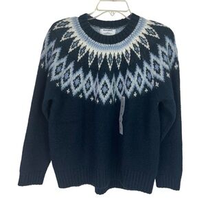 Old Navy Women’s Argyle Pullover Sweater Sz XS Multi Colors Long Sleeves 5% Wool